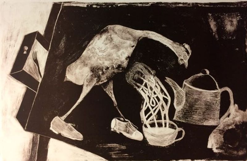 Francisco Toledo, Poule avec des chaussures